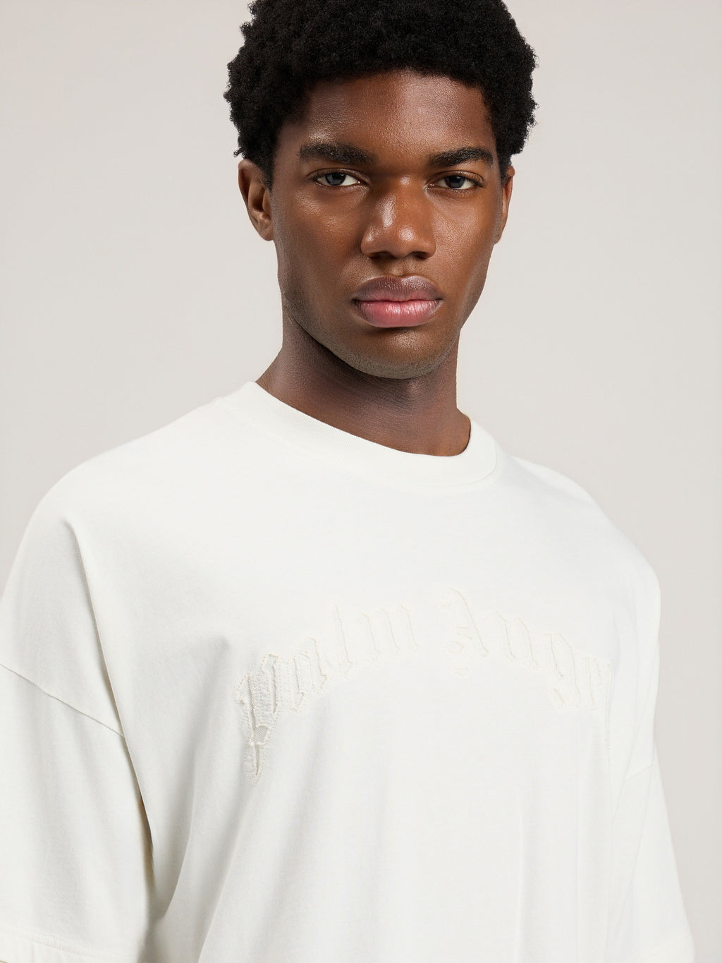 Curved Logo Loose Double T-Shirt