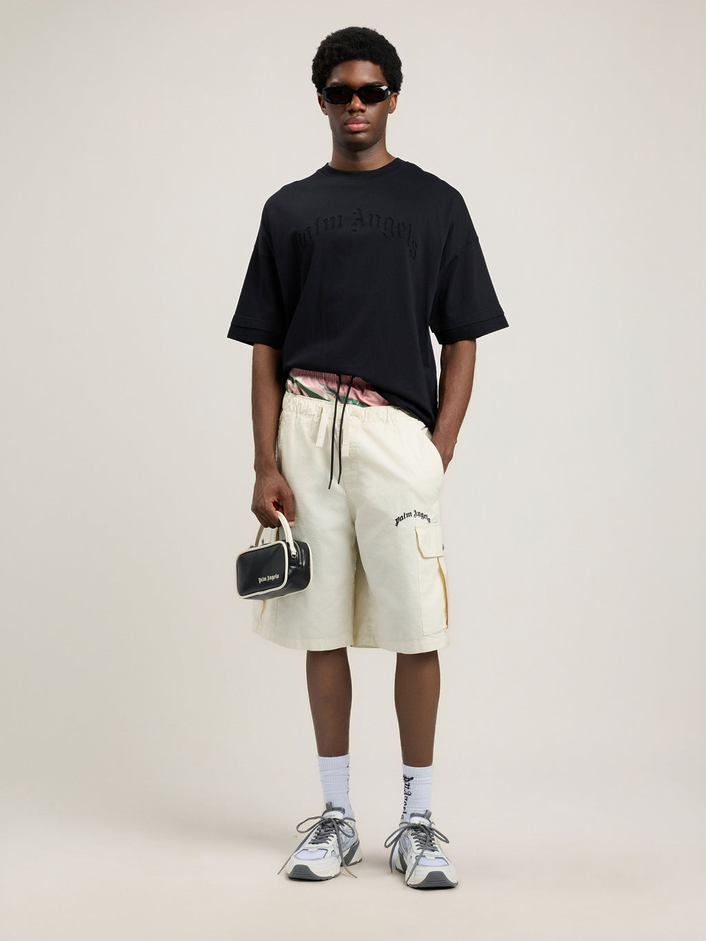 Curved Logo Loose Double T-Shirt