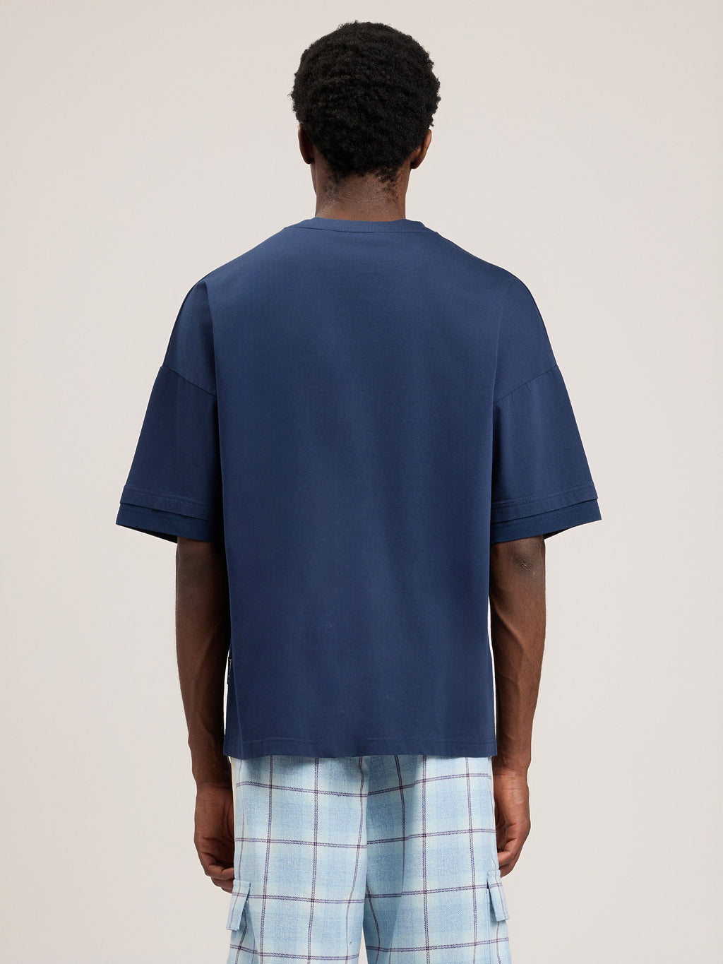 Curved Logo Loose Double T-Shirt