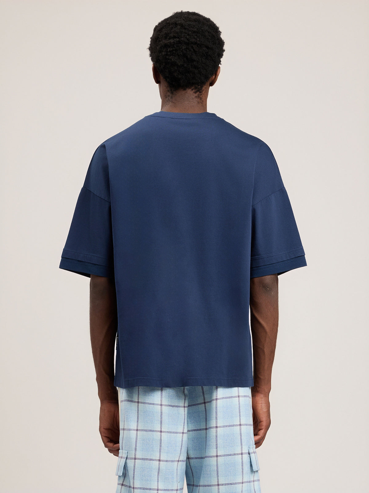 Curved Logo Loose Double T-Shirt