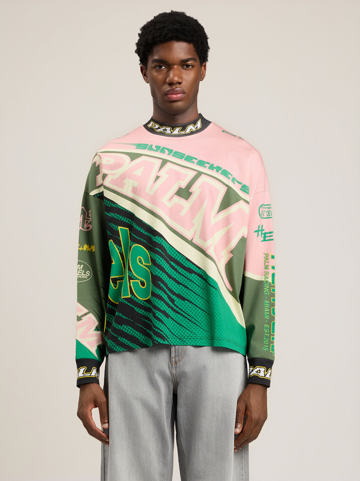 Racing Loose Long-Sleeved T-Shirt
