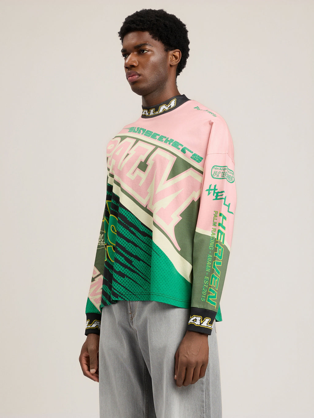 Racing Loose Long-Sleeved T-Shirt