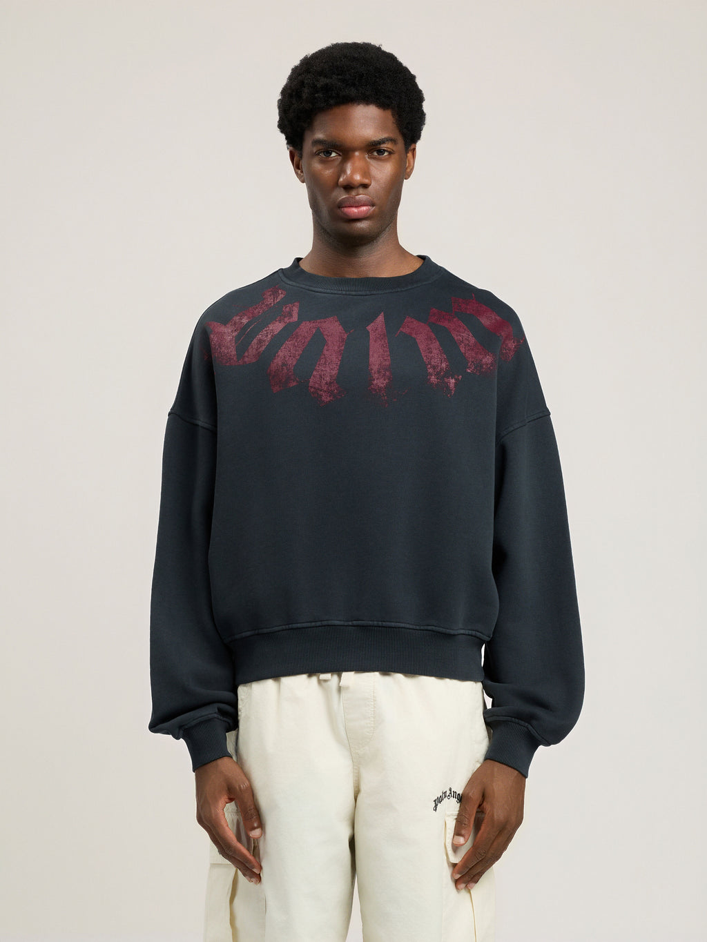 Big Neck Logo Loose Sweatshirt