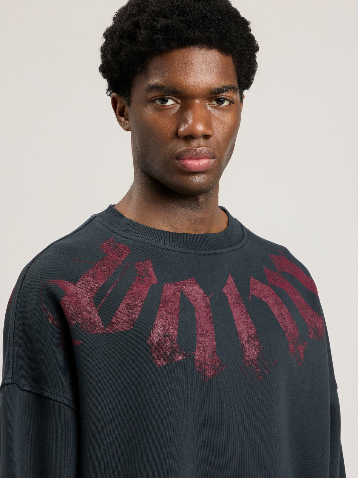 Big Neck Logo Loose Sweatshirt