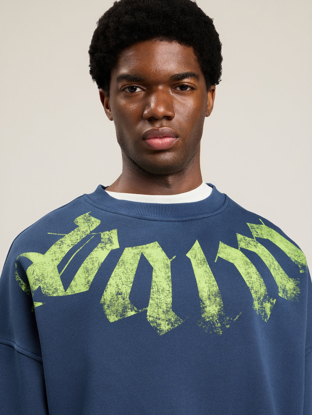 Big Neck Logo Loose Sweatshirt