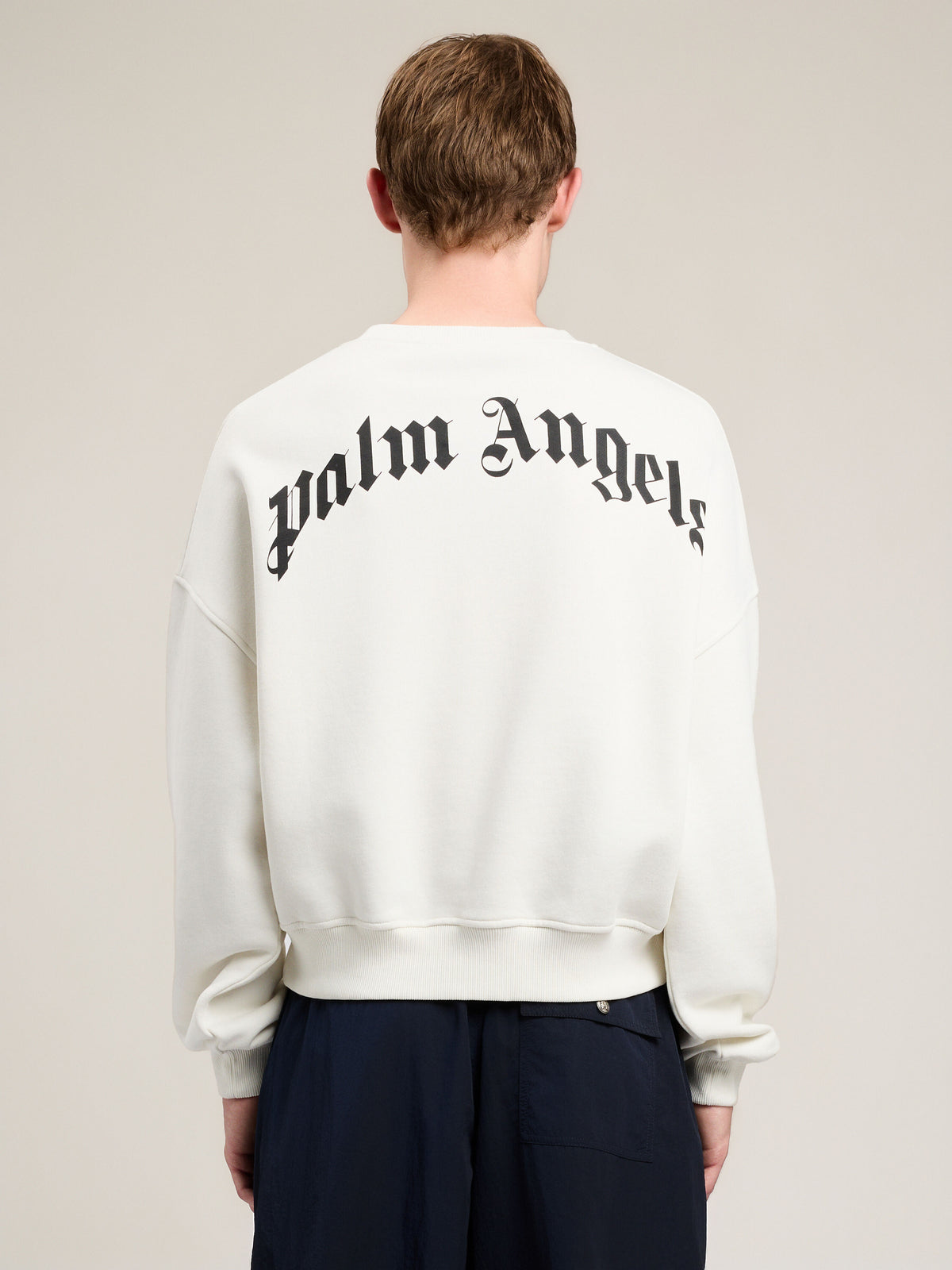 Back Curved Logo Loose Sweatshirt