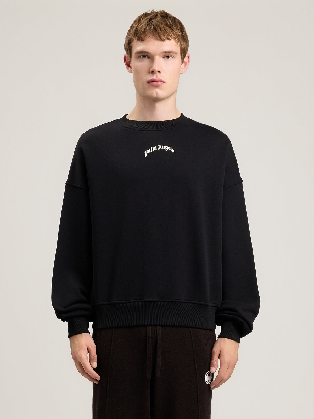 Back Curved Logo Loose Sweatshirt