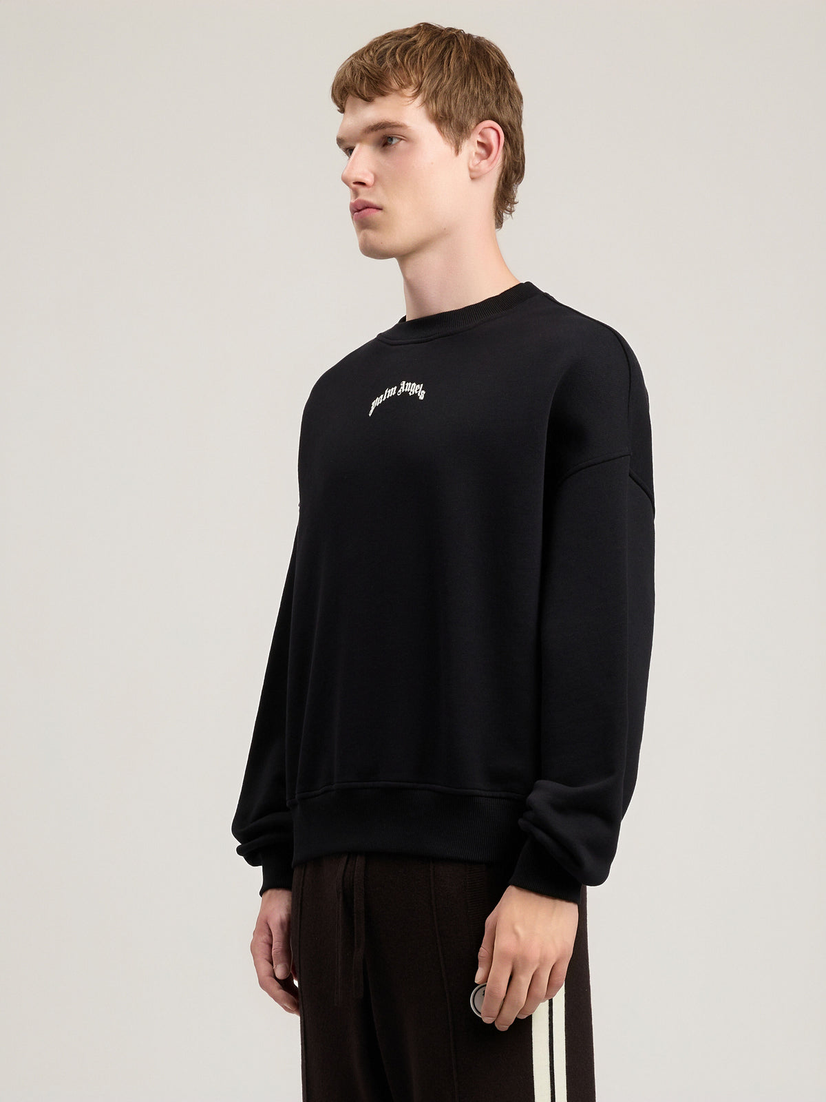 Back Curved Logo Loose Sweatshirt