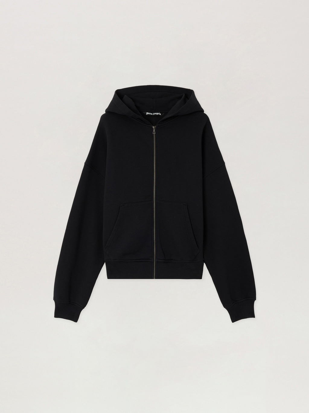 Back Curved Logo Zip Hoodie