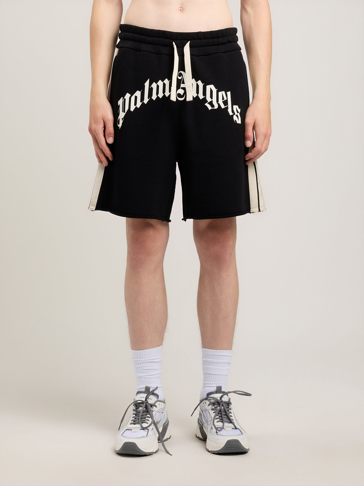 Curved Logo Track Sweatshorts