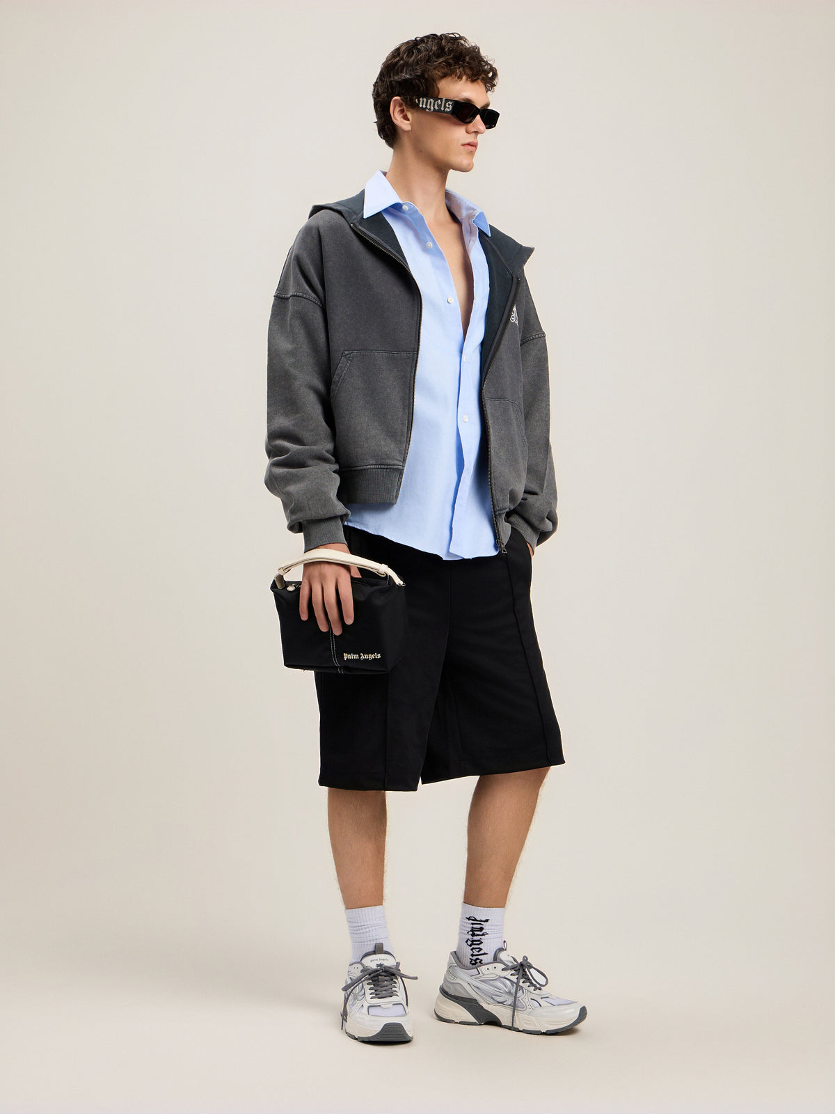 Back Curved Logo Track Shorts