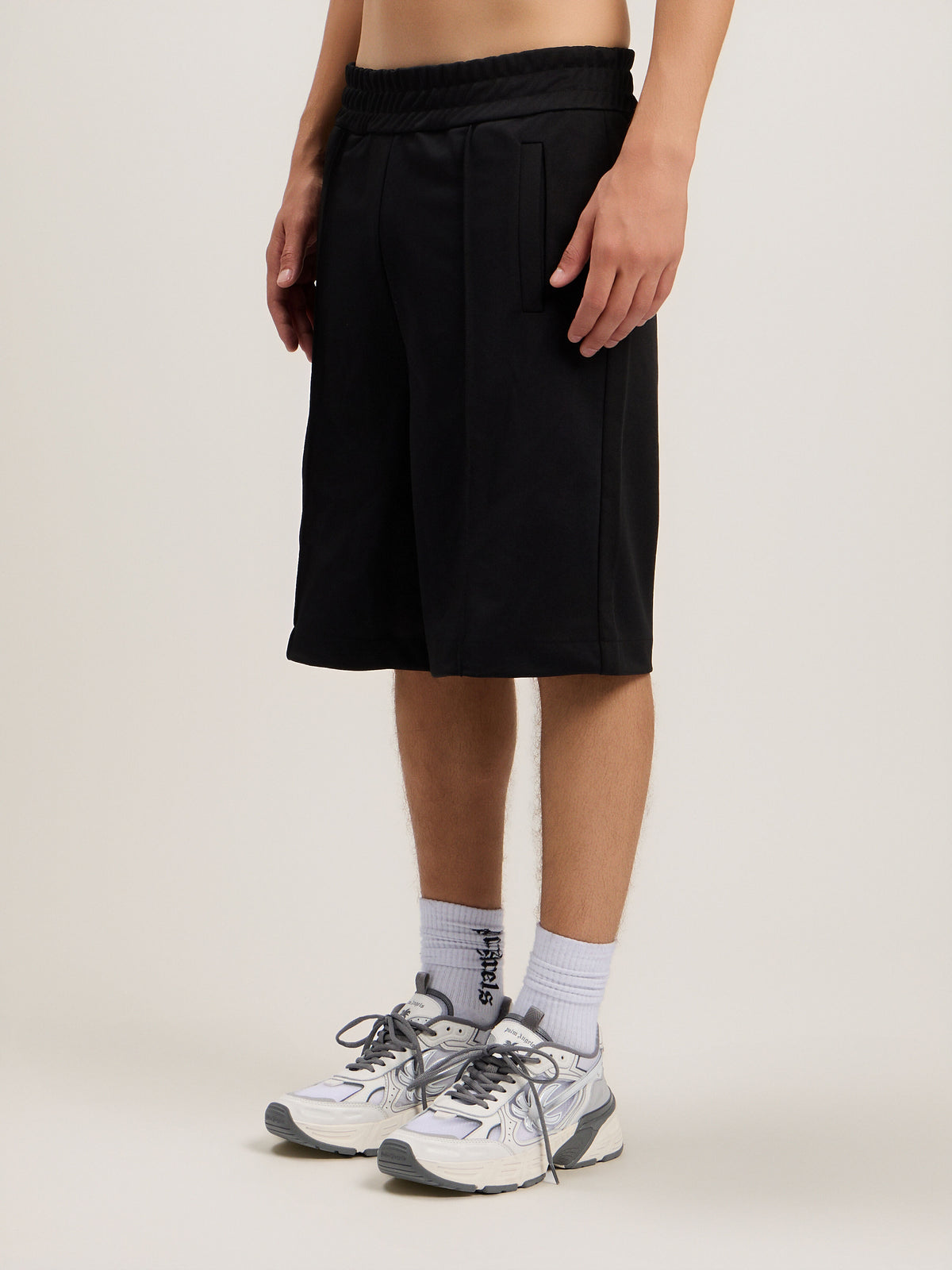 Back Curved Logo Track Shorts
