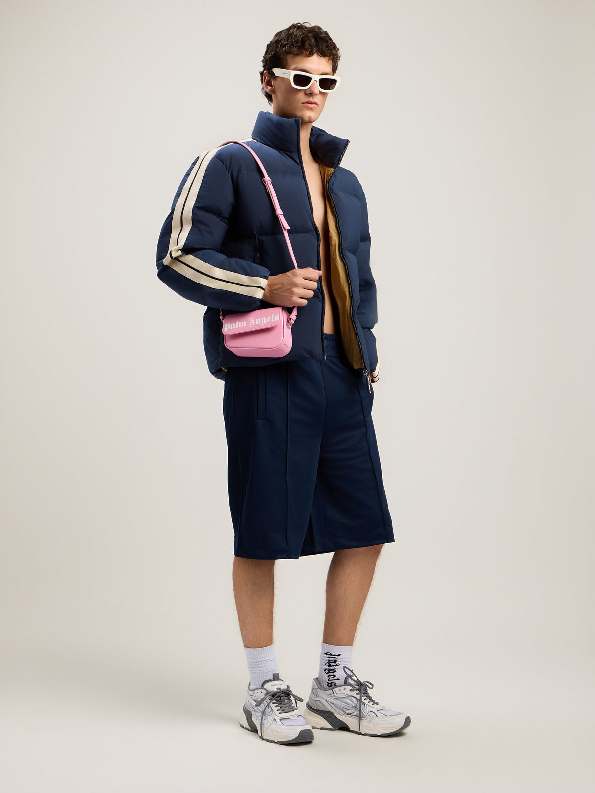 Back Curved Logo Track Shorts