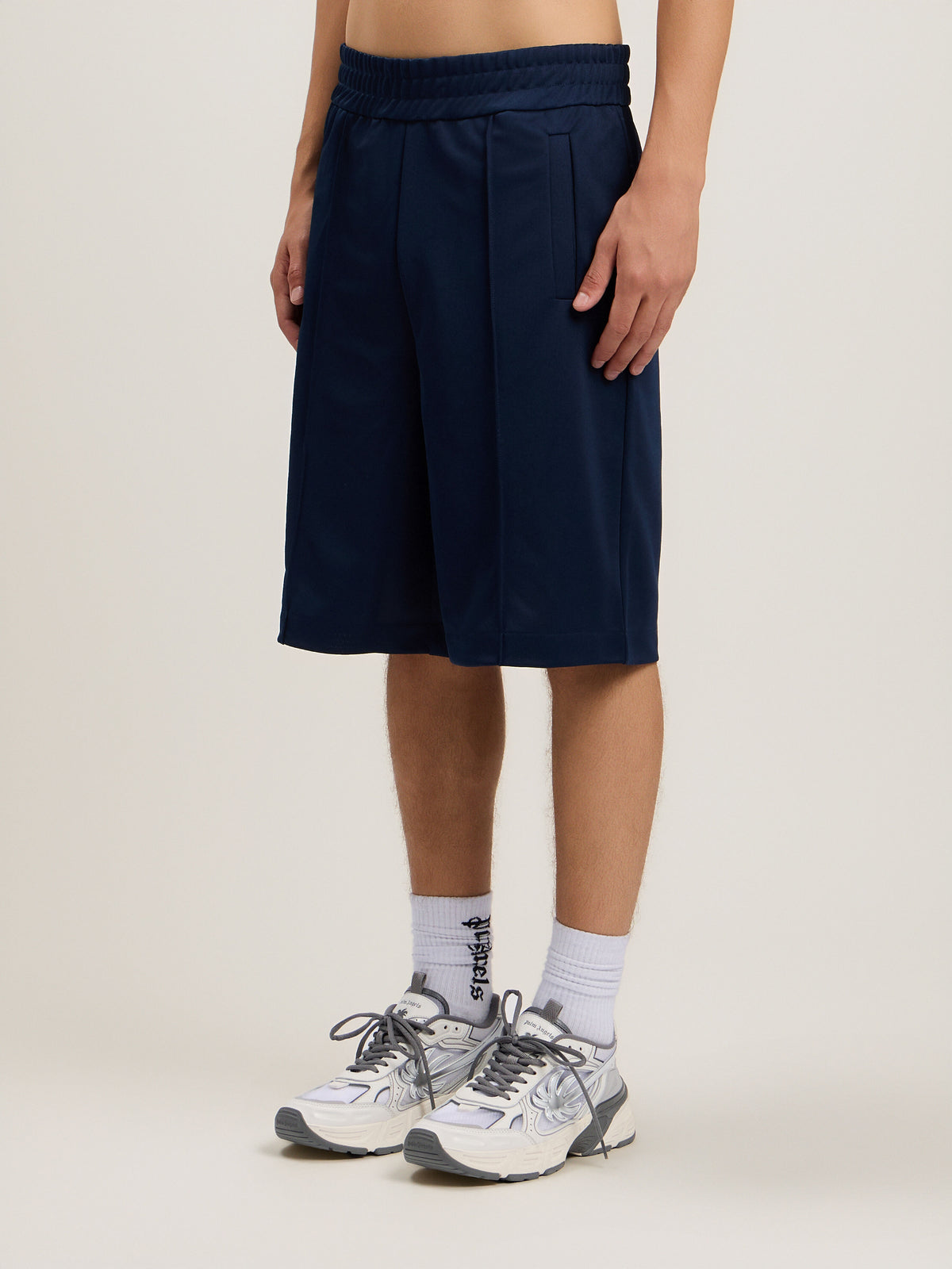 Back Curved Logo Track Shorts