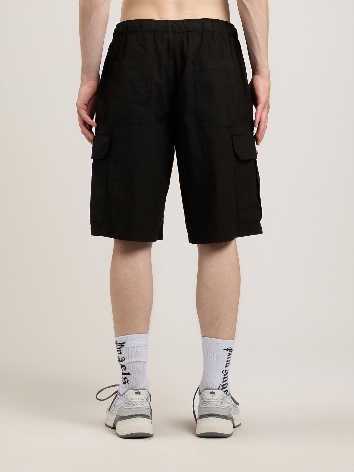 Curved Logo Loose Cargo Shorts